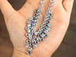 Sapphire and Aquamarine Fringe Necklace