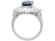 3ct Oval Sapphire Ballerina Ring setting
