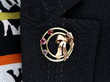 wearing Antique Tiffany Gemstone Brooch