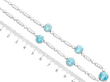 Antique Zircon and Diamond Chain Necklace size