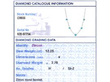 Antique Zircon and Diamond Chain Necklace grading card