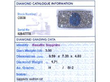Antique Rectangular Sapphire and Diamond Ring grading card