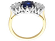 Sapphire and Diamond Trilogy Ring setting