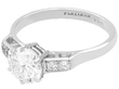 Vintage Diamond Solitaire with Diamond Shoulders