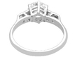 Vintage 1.2ct Diamond Solitaire with Diamond Shoulders back