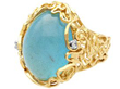 Aquamarine Ring in Yellow Gold