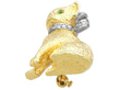 Vintage Gold Cat Brooch