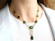 Victorian Tourmaline and Pearl Necklace wearing