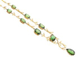 Victorian Tourmaline and Pearl Necklace in yellow gold