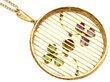 Edwardian Amethyst Peridot and Pearl Pendant reverse