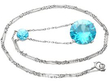 White Gold Zircon Pendant