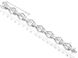 Italian White Gold Diamond Bracelet size