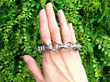 Italian White Gold Diamond Bracelet outside