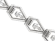 Italian White Gold Diamond Bracelet reverse