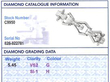 Italian White Gold Diamond Bracelet grading card