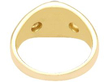 Mens Gold Tigers Eye and Diamond Ring back