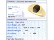 Mens Gold Tigers Eye and Diamond Ring grading card