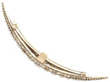 Graduated Diamond Crescent Brooch in Gold reverse