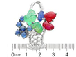 Antique Gemstone Tutti Frutti Basket Brooch size