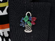 wearing Antique Gemstone Tutti Frutti Basket Brooch
