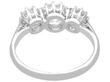 Trilogy Engagement Ring Platinum back