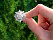 White Gold and Diamond Cocktail Ring outside