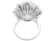 White Gold and Diamond Cocktail Ring back