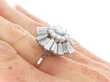 White Gold and Diamond Cocktail Ring on hand