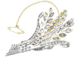 Yellow Diamond Spray Brooch reverse