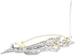 Yellow Diamond Spray Brooch open