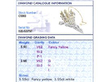 Yellow Diamond Spray Brooch grading card