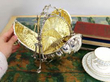 Victorian Folding Silver Biscuit Box Opened