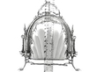 Victorian Folding Silver Biscuit Box with Ruler