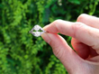 Platinum Antique Two Stone Ring outside
