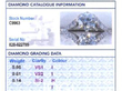 Platinum Antique Two Stone Ring grading card