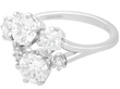 Diamond Cluster Ring in Platinum