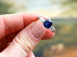 Sapphire Ring with Pear Side Diamonds