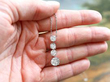 4 Diamond Drop Pendant Necklace