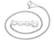 Diamond Drop Pendant Necklace in Platinum