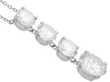 4 Diamond Drop Pendant in Platinum