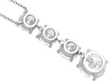 4 Diamond Drop Pendant Necklace in Platinum reverse