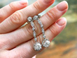 Platinum Diamond Drop Earrings