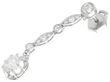 1930s Platinum Diamond Drop Earring