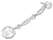1930s Platinum Diamond Drop Earring back off