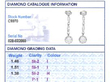 1930s Platinum Diamond Drop Earrings grading card