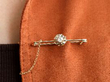 diamond bar brooch wearing