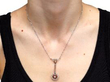 Antique Pearl and Diamond Necklace wearing