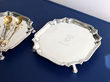 antique sterling silver waiters