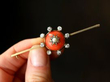 Antique Coral Brooch in gold