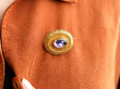 wearing Victorian Gold Paste Brooch
